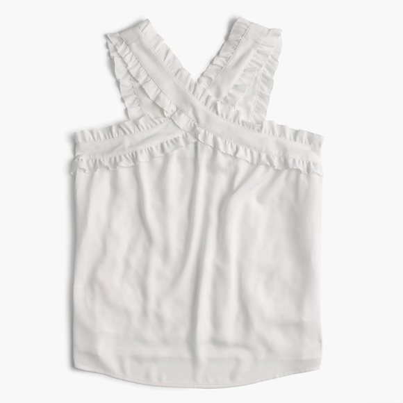J. Crew Tops - NWT J. Crew Women's Drapey Wrap Front Top - Ivory J. Crew Tops - NWT J. Crew Women's Drapey Wrap Front Top - Ivory